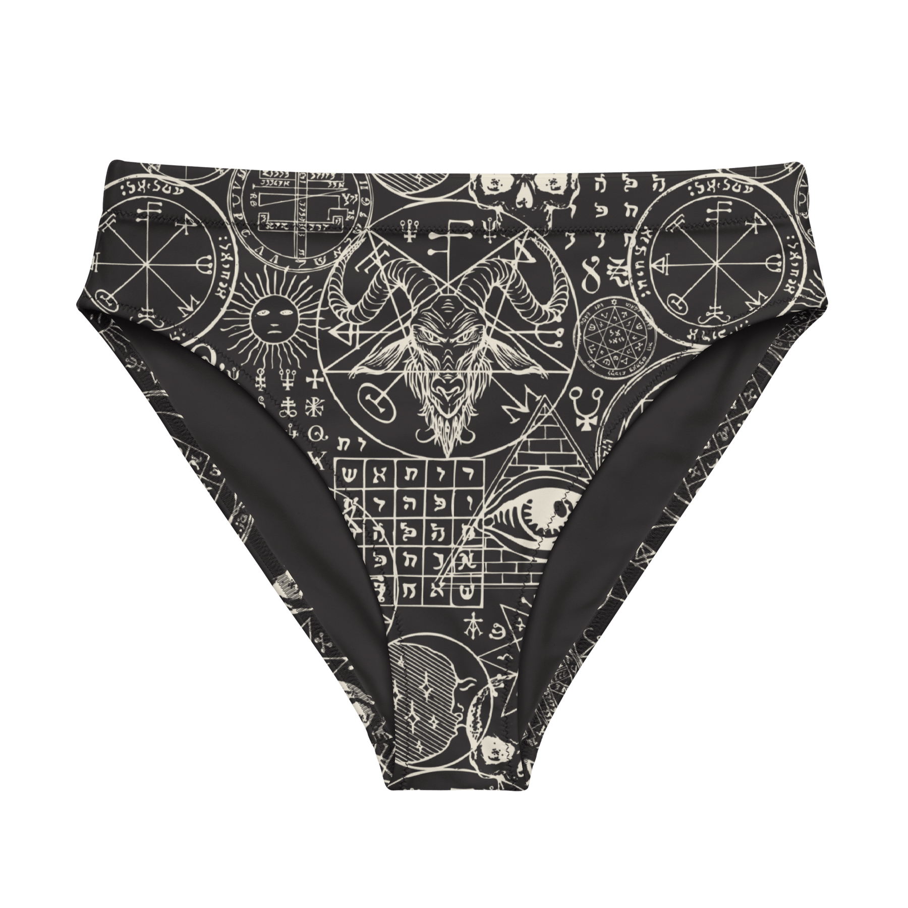 Summon Spirits High - Waisted Sport Bikini Bottoms - Goth Cloth Co.5844020_12042