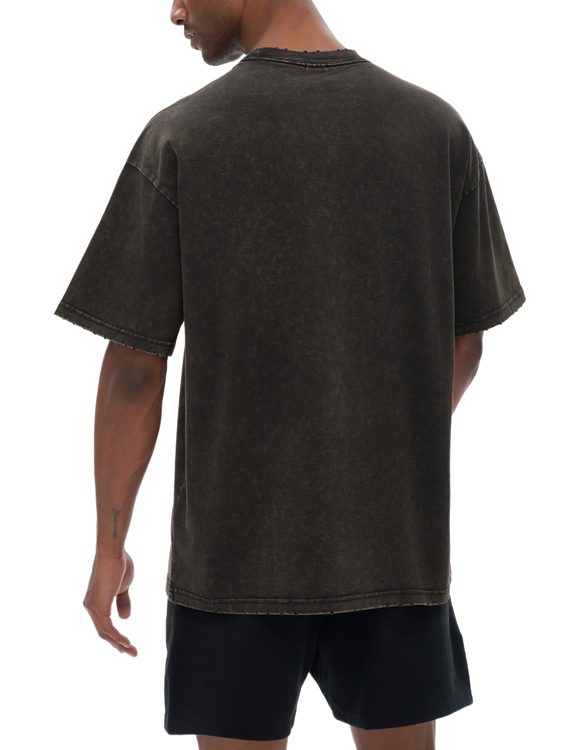 Summoning Shadows Edge Frayed Vintage Washed Tee