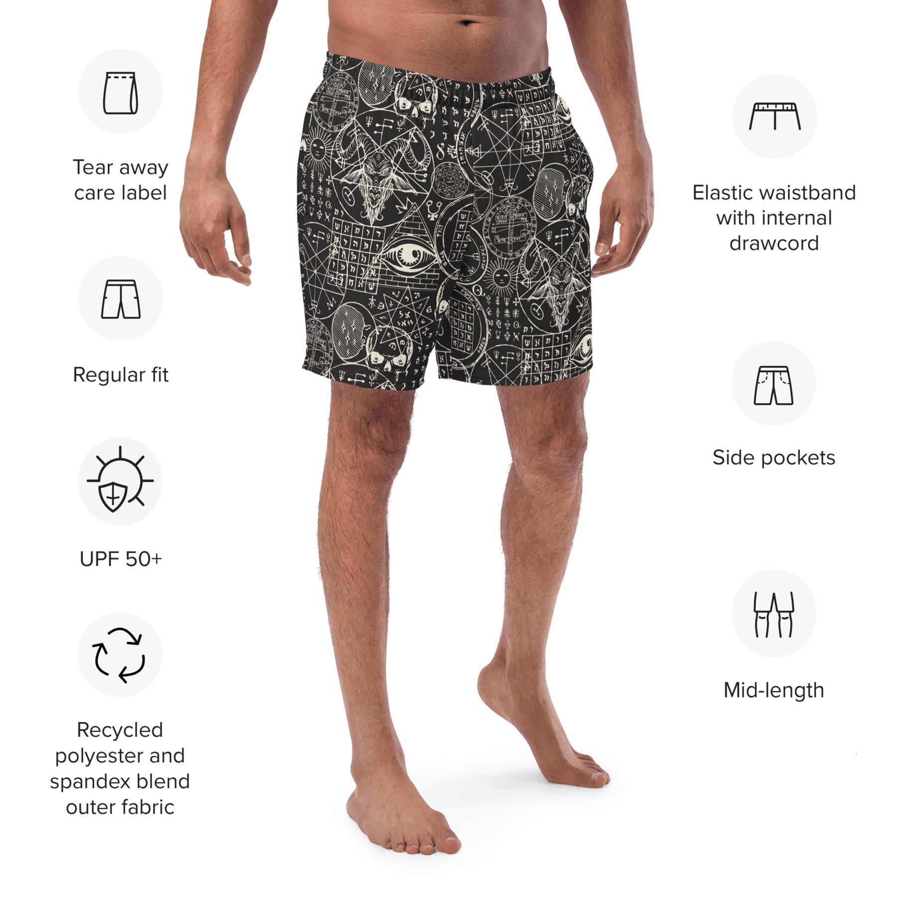 Summoning Spirits Men's Swim Trunks - Goth Cloth Co.4396057_14636
