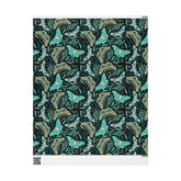 Teal Death Moth Spooky Gift Wrap - Goth Cloth Co.Home Decor14156410968326879203