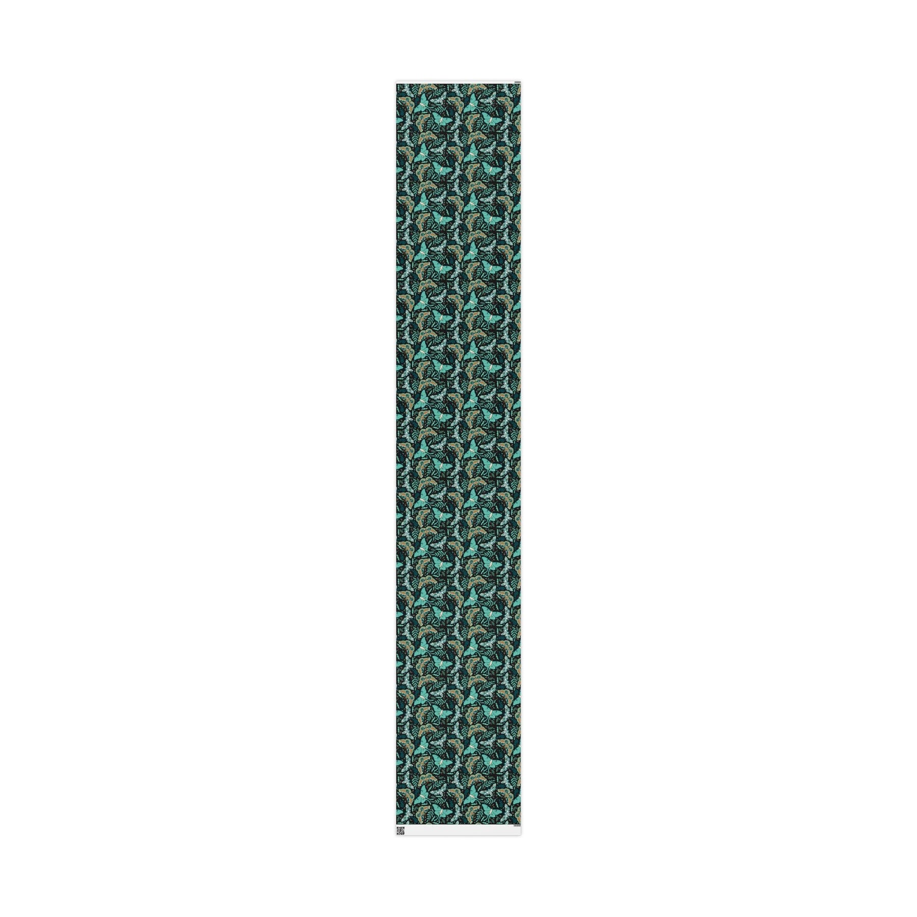 Teal Death Moth Spooky Gift Wrap - Goth Cloth Co.Home Decor81852143909077453509