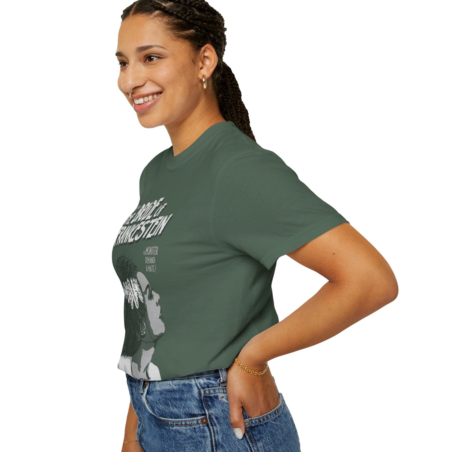 The Bride of Frankenstein Unisex Comfy Tee - Goth Cloth Co.T-Shirt16869316557117552751