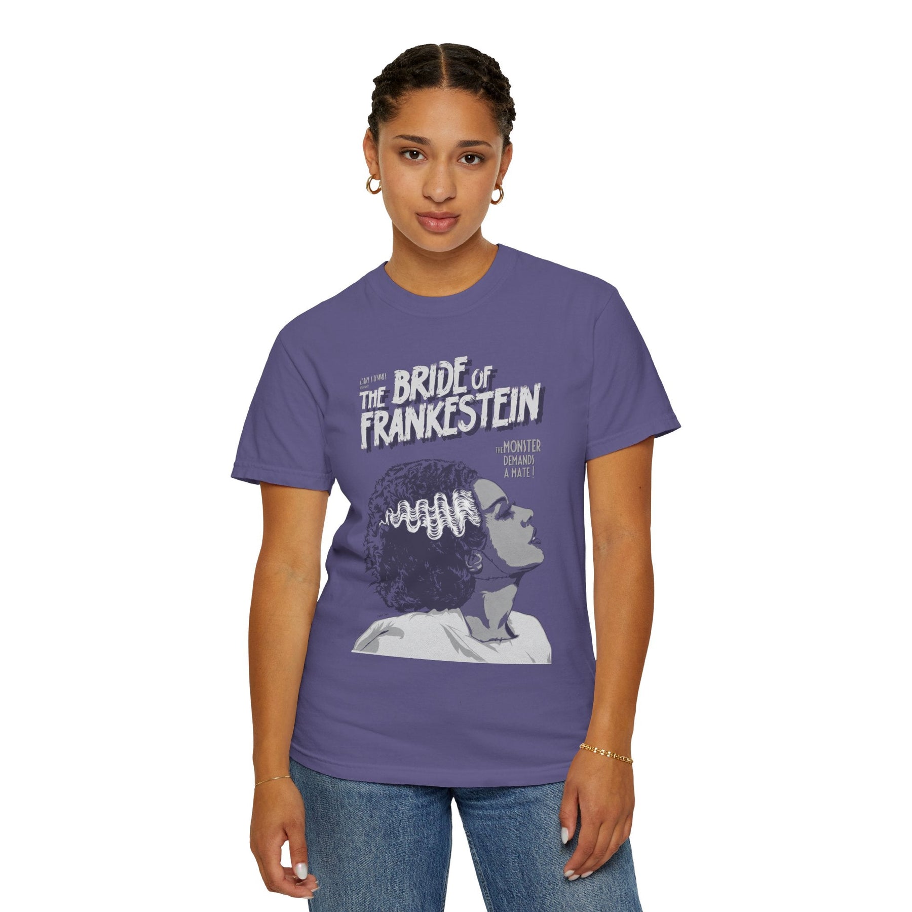 The Bride of Frankenstein Unisex Comfy Tee - Goth Cloth Co.T-Shirt16869316557117552751