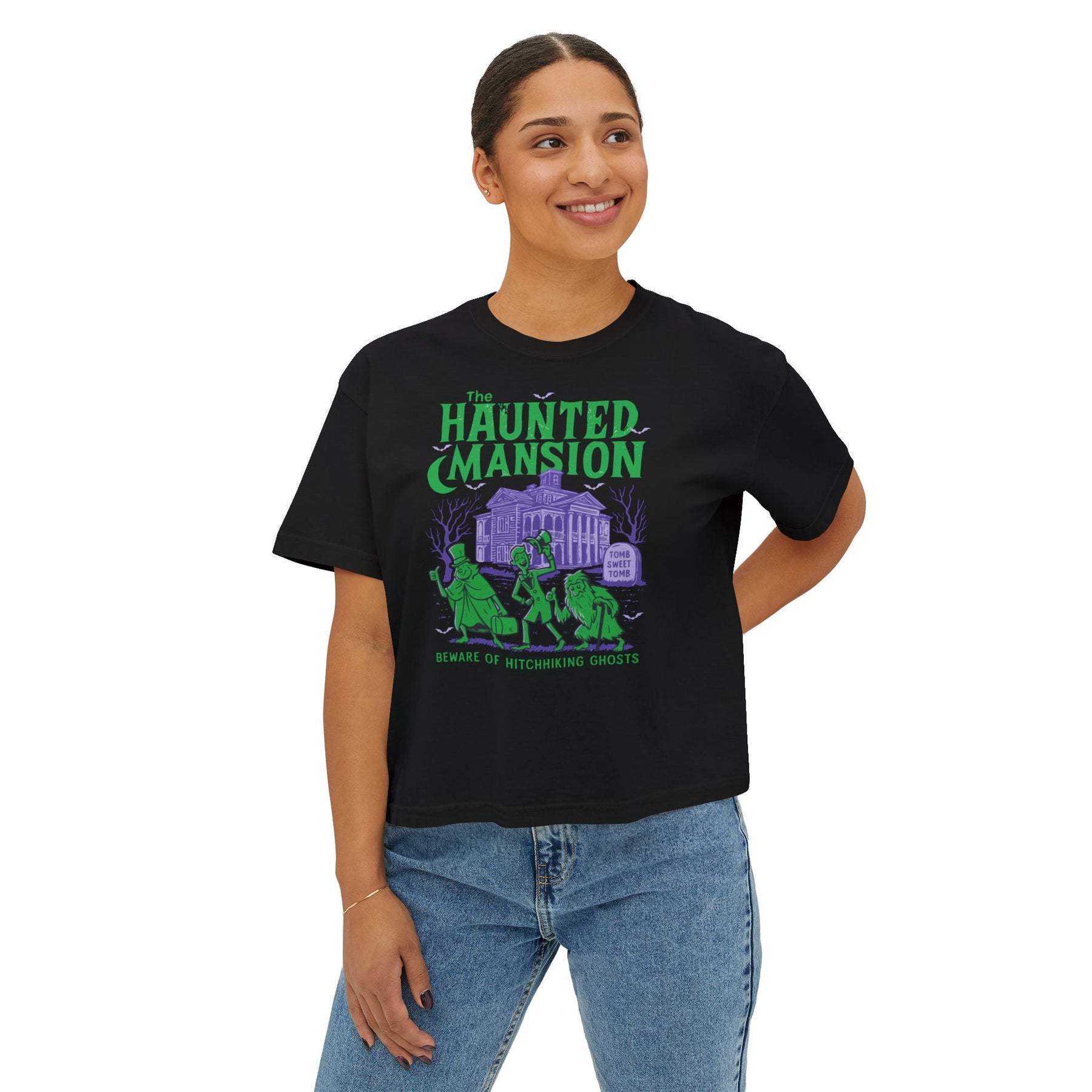 The Haunted Mansion Crop Top - Goth Cloth Co.T-Shirt30362226264460335699