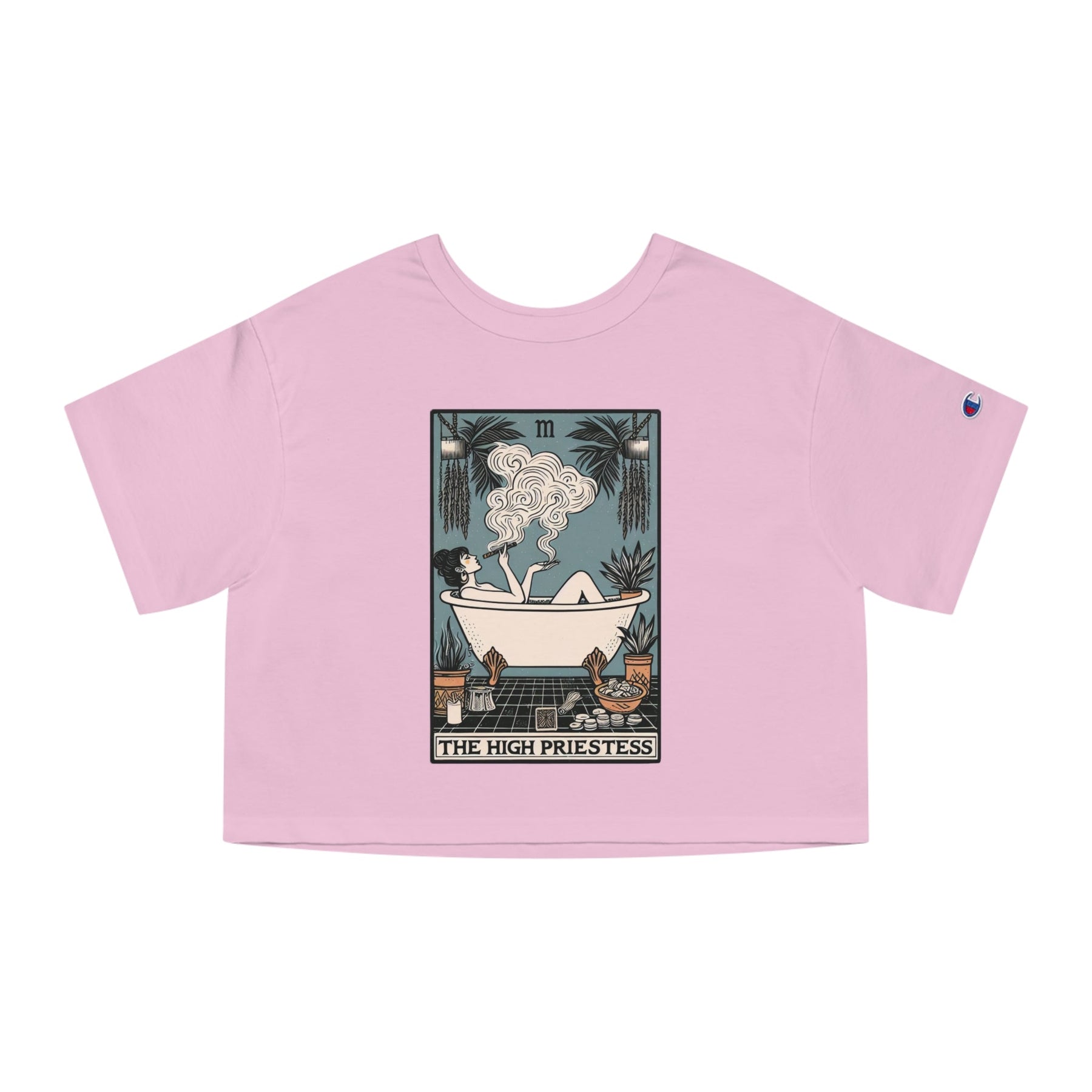 The High Priestess Heavyweight Cropped T-Shirt - Goth Cloth Co.T-Shirt58066172088363770310