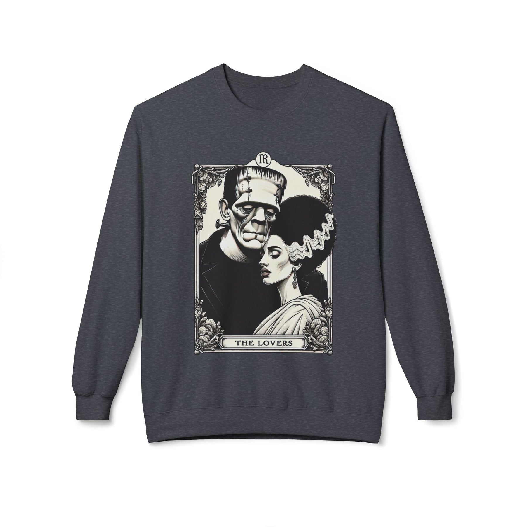 The Lovers Tarot Frankenstein & Bride Sweatshirt - Goth Cloth Co.Sweatshirt19283548284565318179