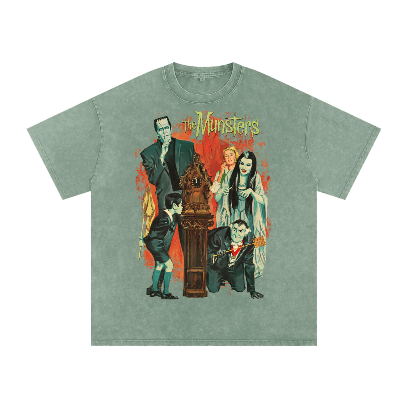 The Munster Acid Wash Tee - Goth Cloth Co.250725PODPQ0225006