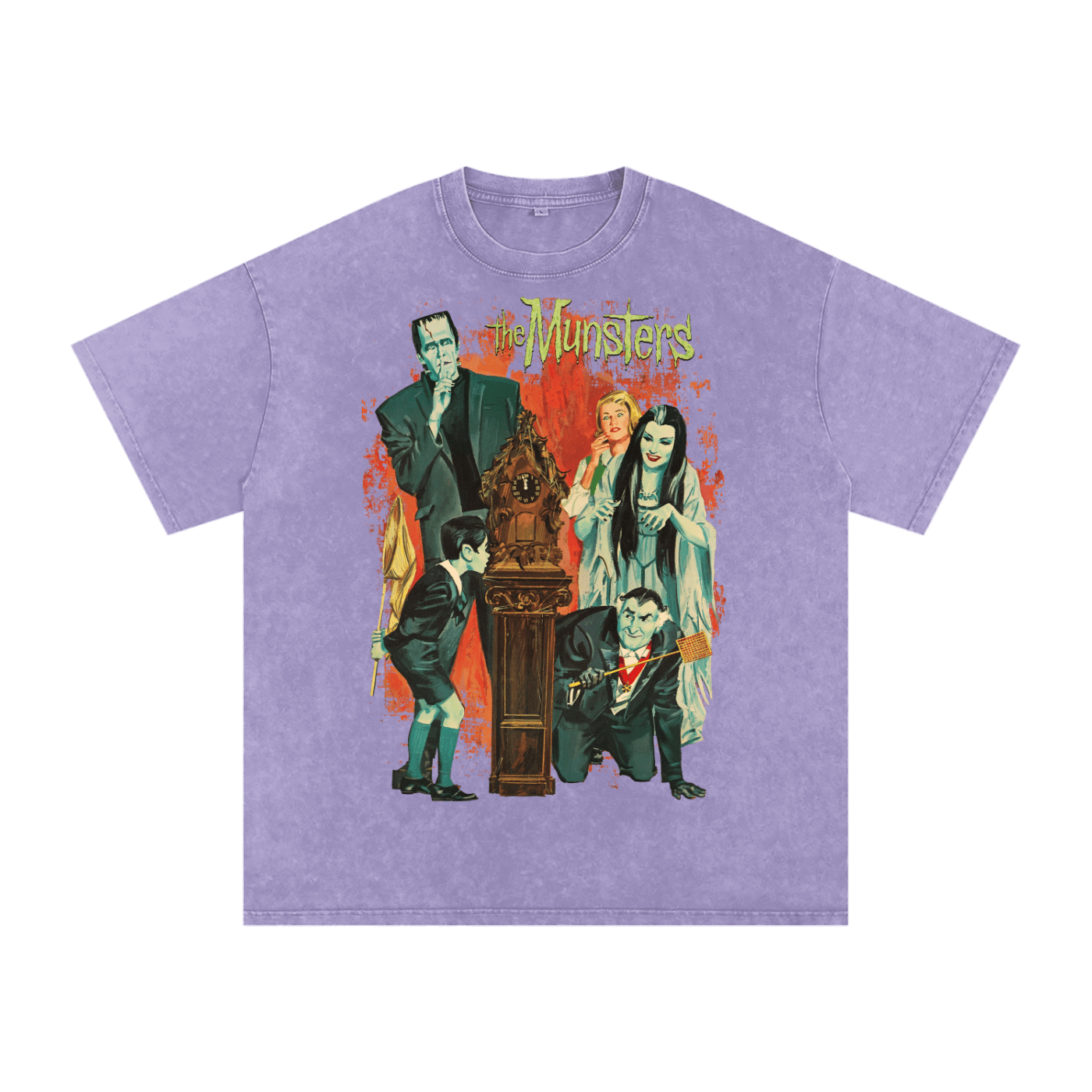 The Munster Acid Wash Tee - Goth Cloth Co.250725PODPQ0225011