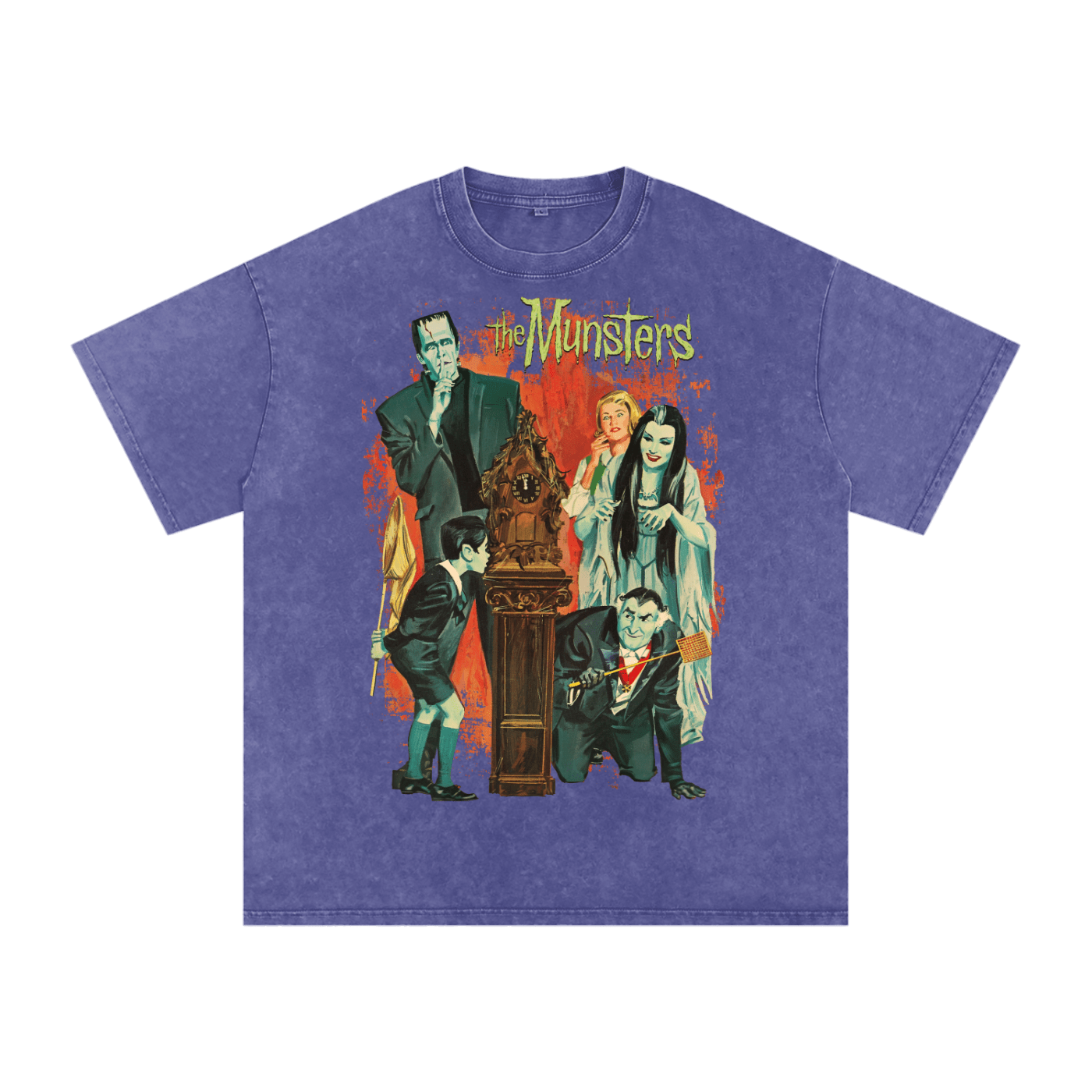 The Munster Acid Wash Tee - Goth Cloth Co.250725PODPQ0225021
