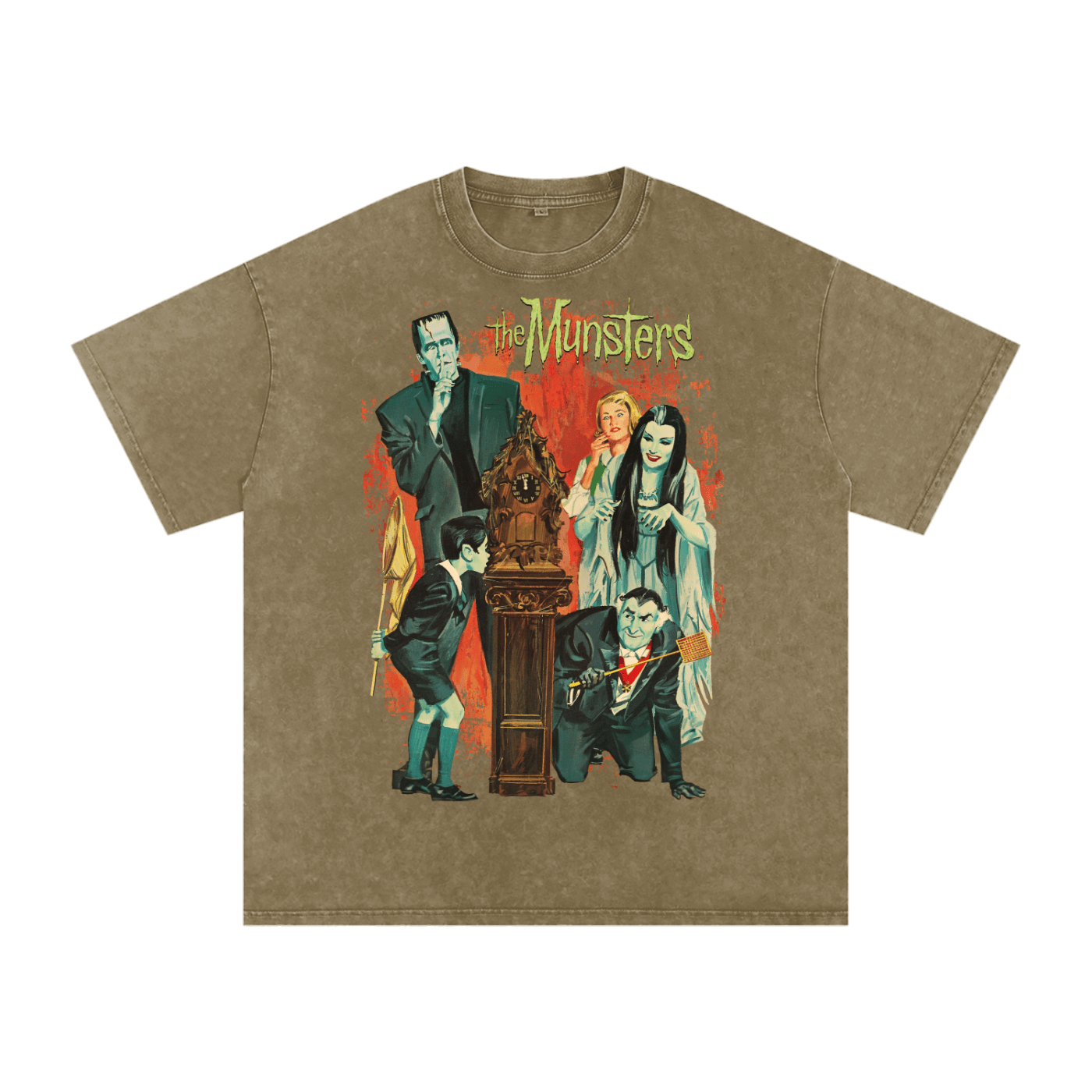 The Munster Acid Wash Tee - Goth Cloth Co.250725PODPQ0225031