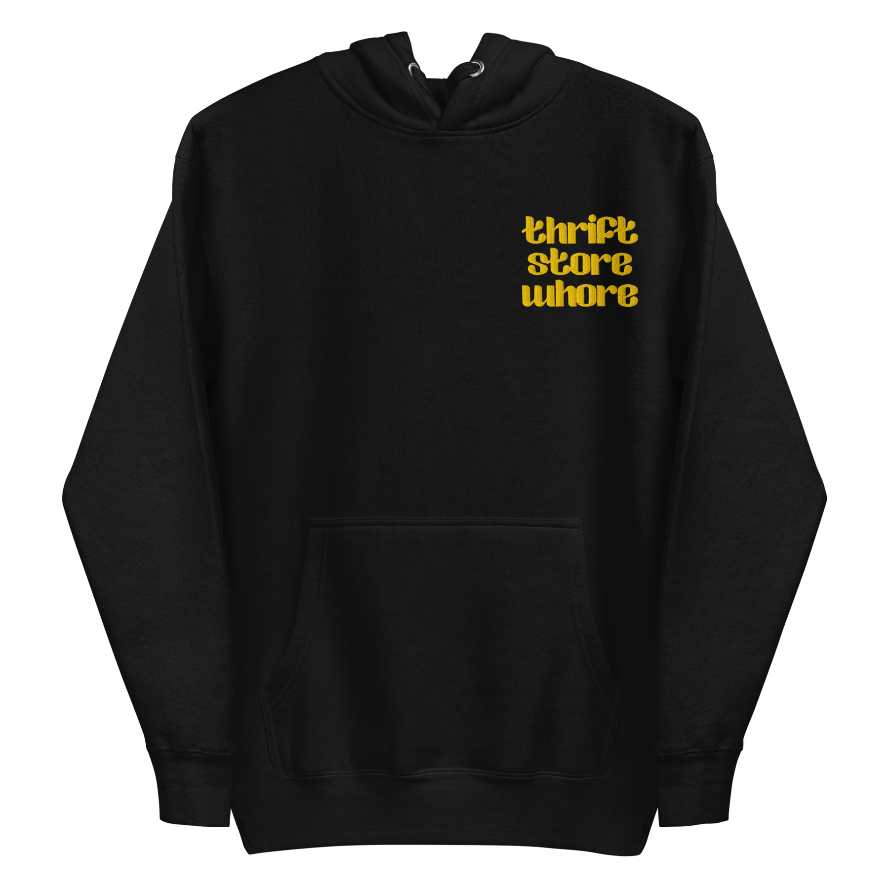 Thrift Store Whore Embroidered Hoodie - Goth Cloth Co.6731031_13917
