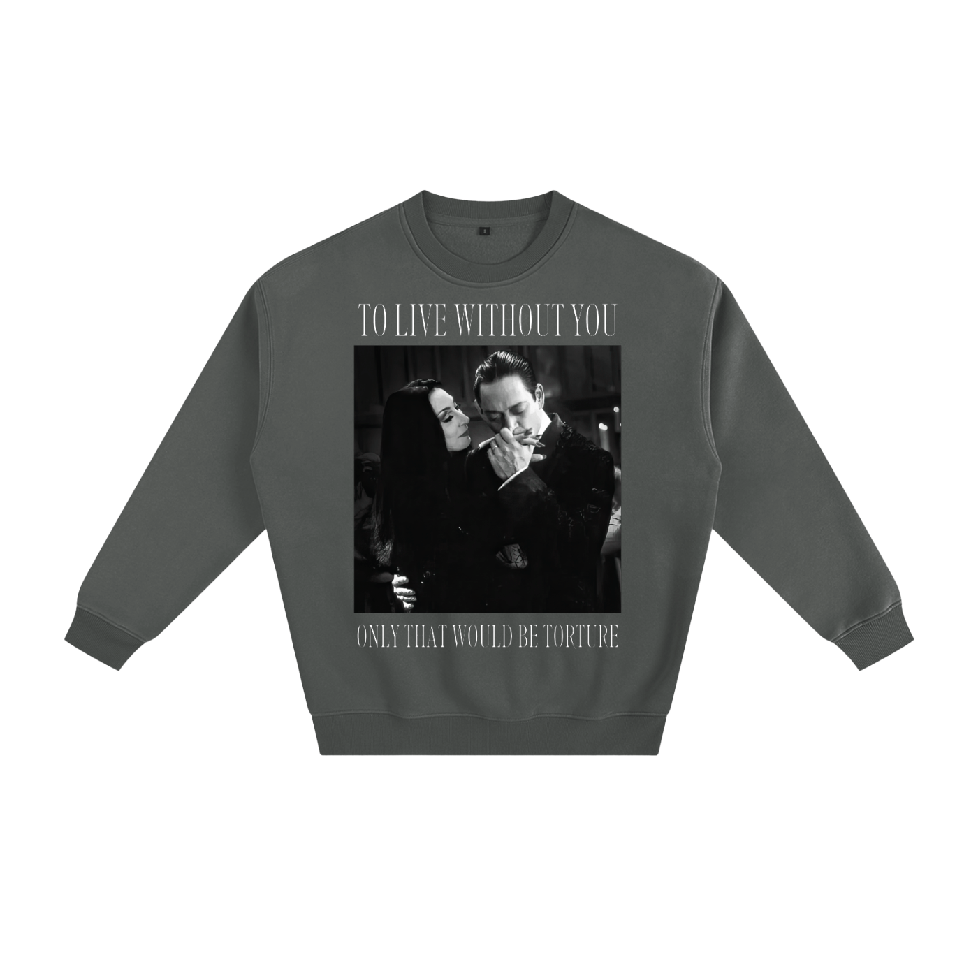 To Live Without You Fleeced Sweatshirt - Goth Cloth Co.250829PODRA0254011