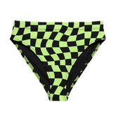 Toxic Tiles Checkerboard High - Waisted Sport Bikini Bottoms - Goth Cloth Co.2748922_12042