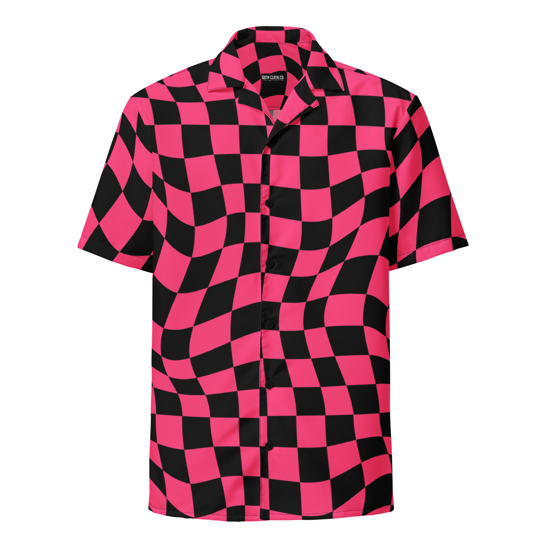 Twisted Tiles Checkerboard Button Up Shirt - Goth Cloth Co.8320373_17117