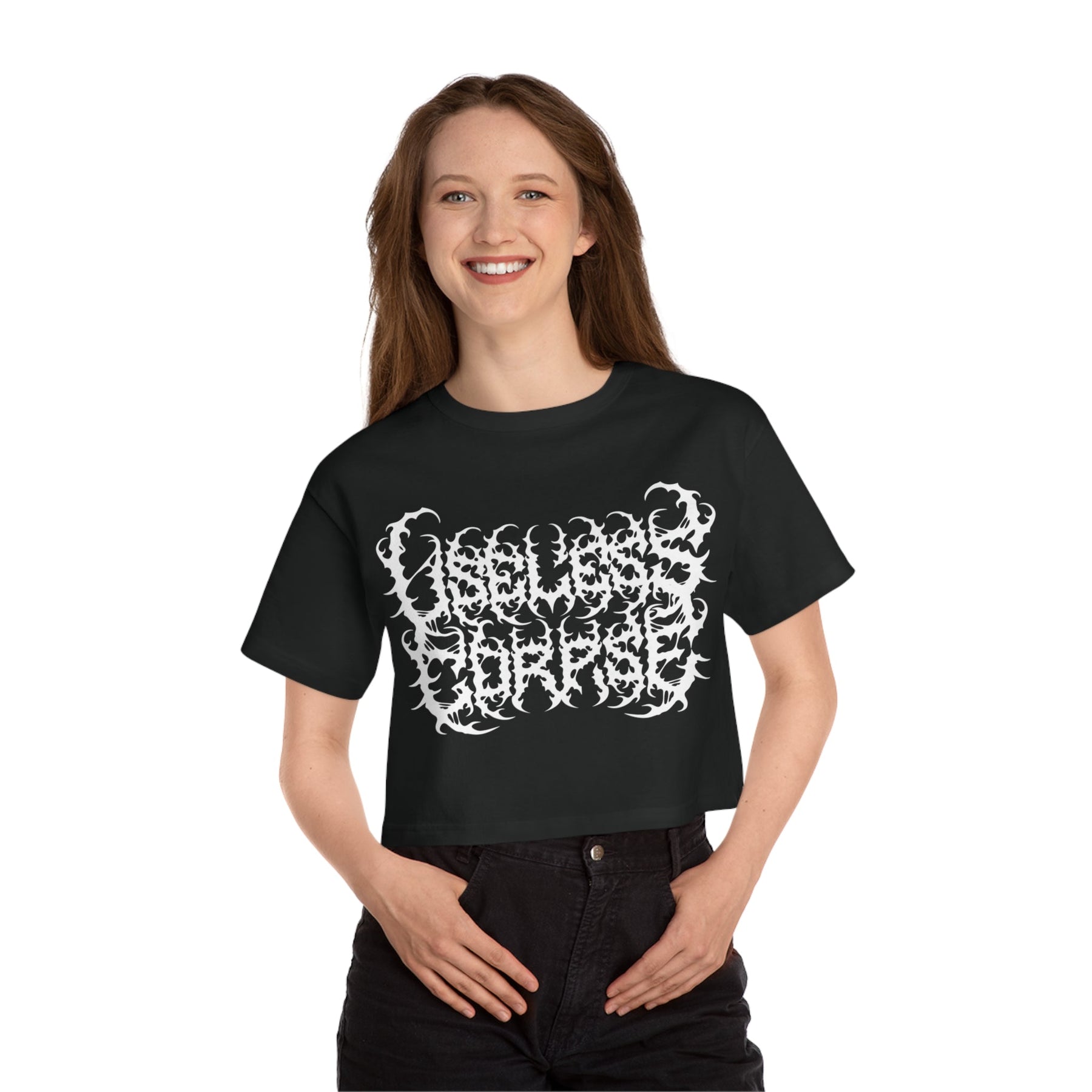 Useless Corpse Heavyweight Crop Top - Goth Cloth Co.T-Shirt22385792585886022440