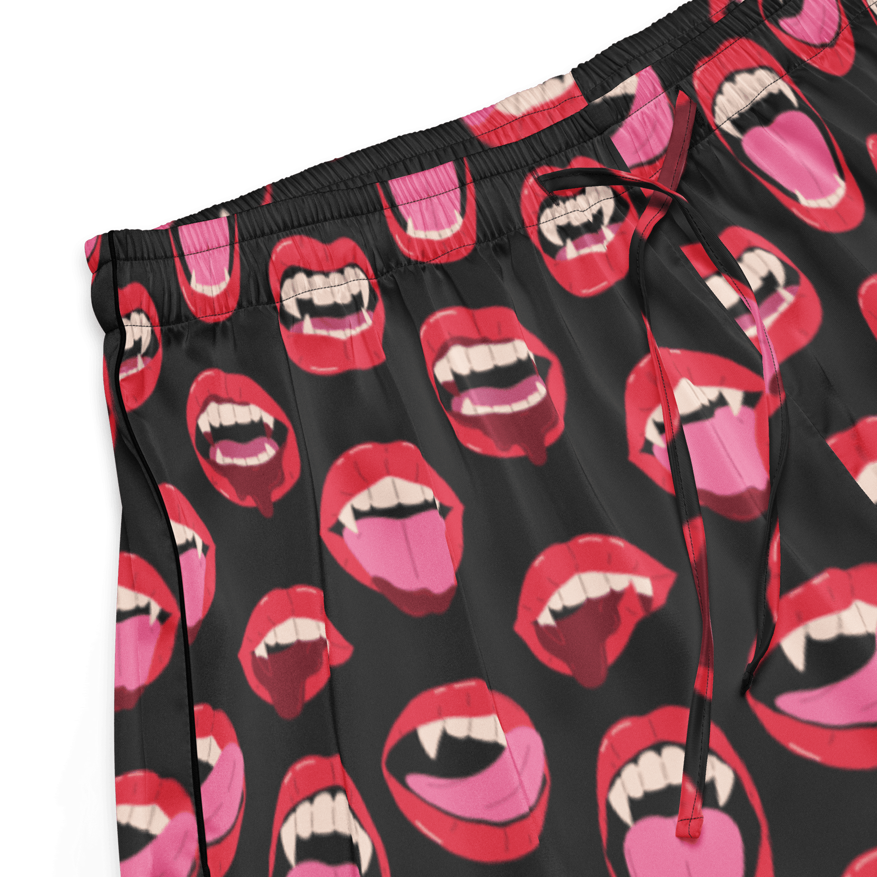 Vampire Kiss Silky Pajama Shorts - Goth Cloth Co.8089468_20988
