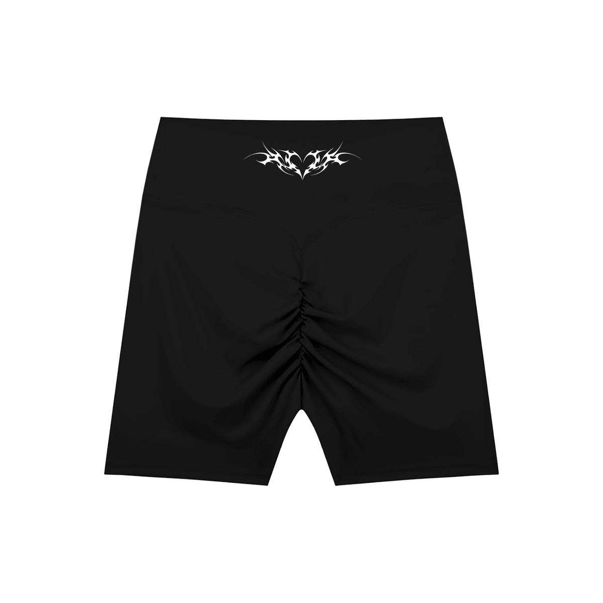 Venom Heart High-Waisted Scrunch Yoga Shorts - Goth Cloth Co.260709PODBK1890001