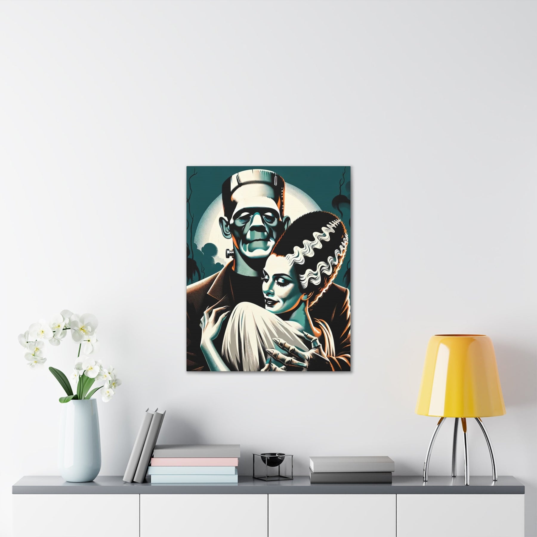 Vintage Horror Frankenstein & Bride Canvas Wall Art - Goth Cloth Co.Canvas31810430303878884373