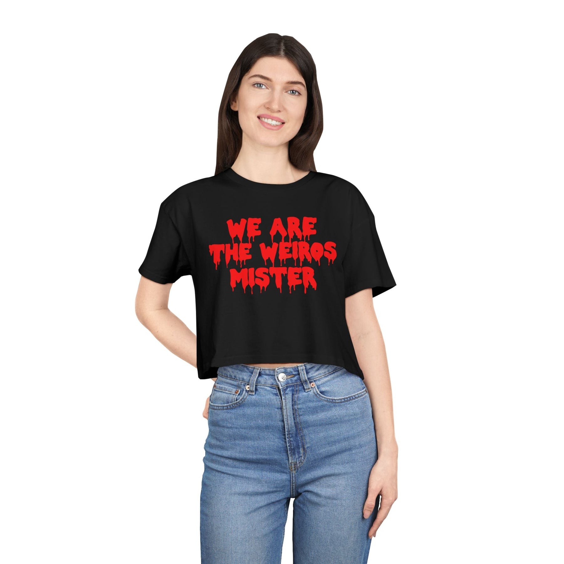 We Are The Weirdos Crop Top - Goth Cloth Co.T-Shirt11208049420889797067
