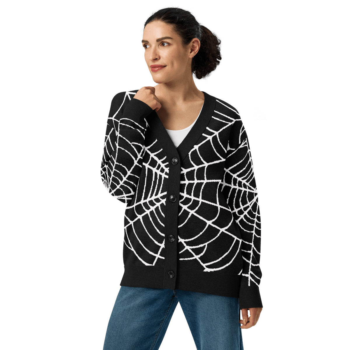 Web Weaver Knit Cardigan - Goth Cloth Co.5967246_21030