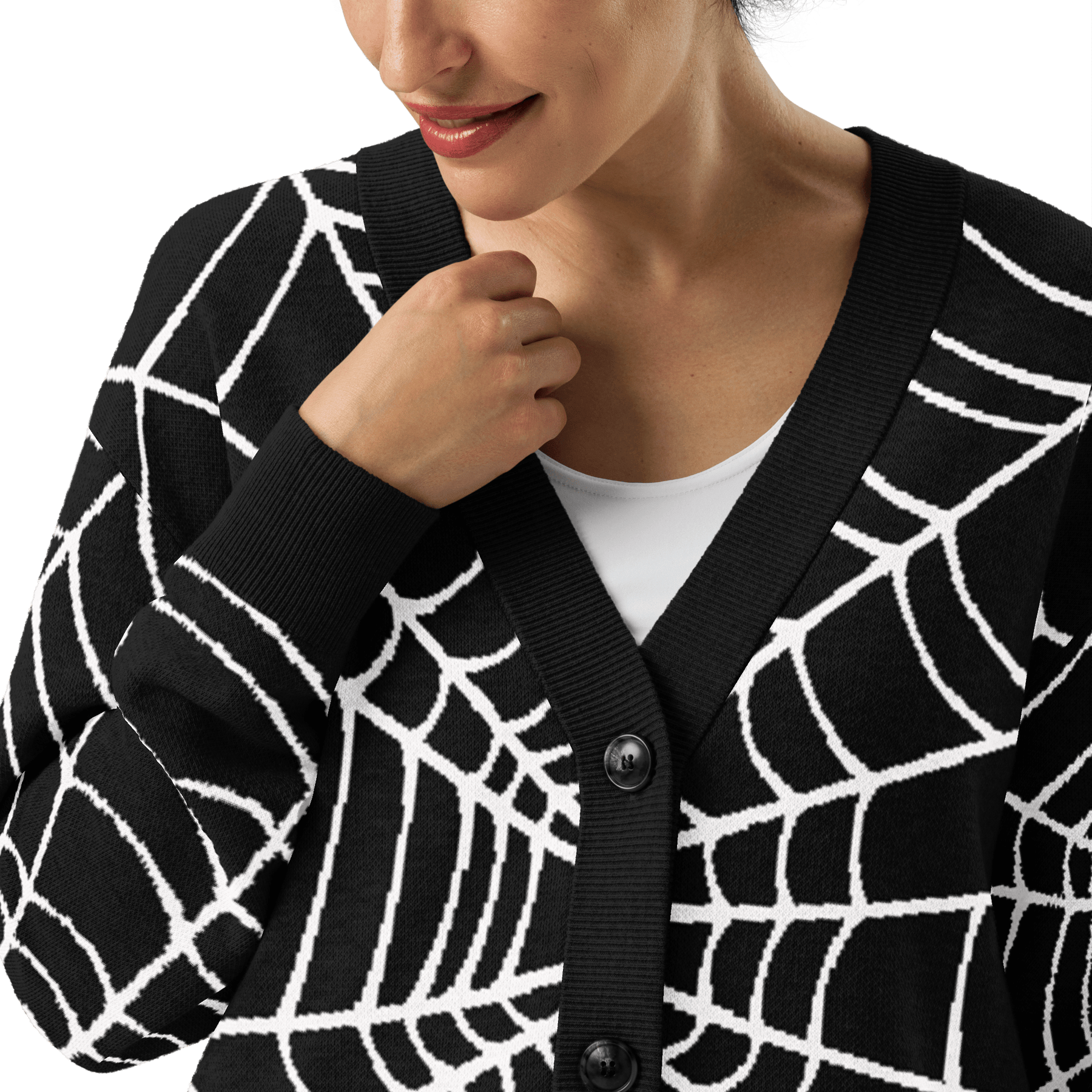 Web Weaver Knit Cardigan - Goth Cloth Co.5967246_21030
