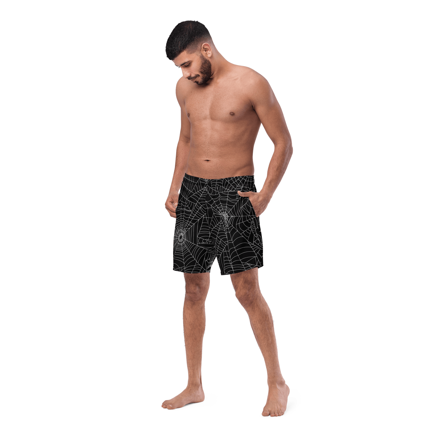 Web Weaver Men's Swim Trunks - Goth Cloth Co.1667551_14636