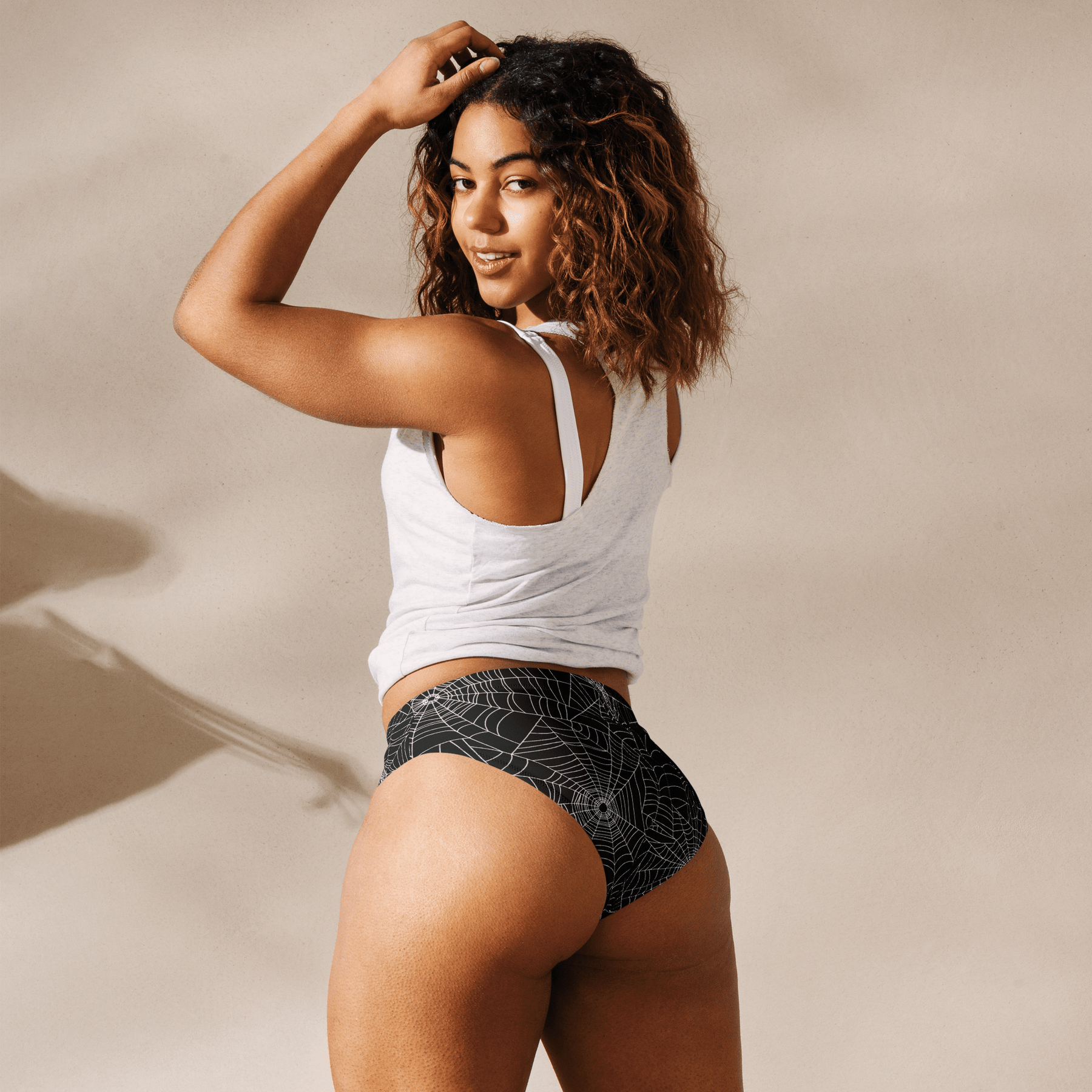 Web Weaver Sport High - Waisted Bikini Bottom - Goth Cloth Co.1364698_12042