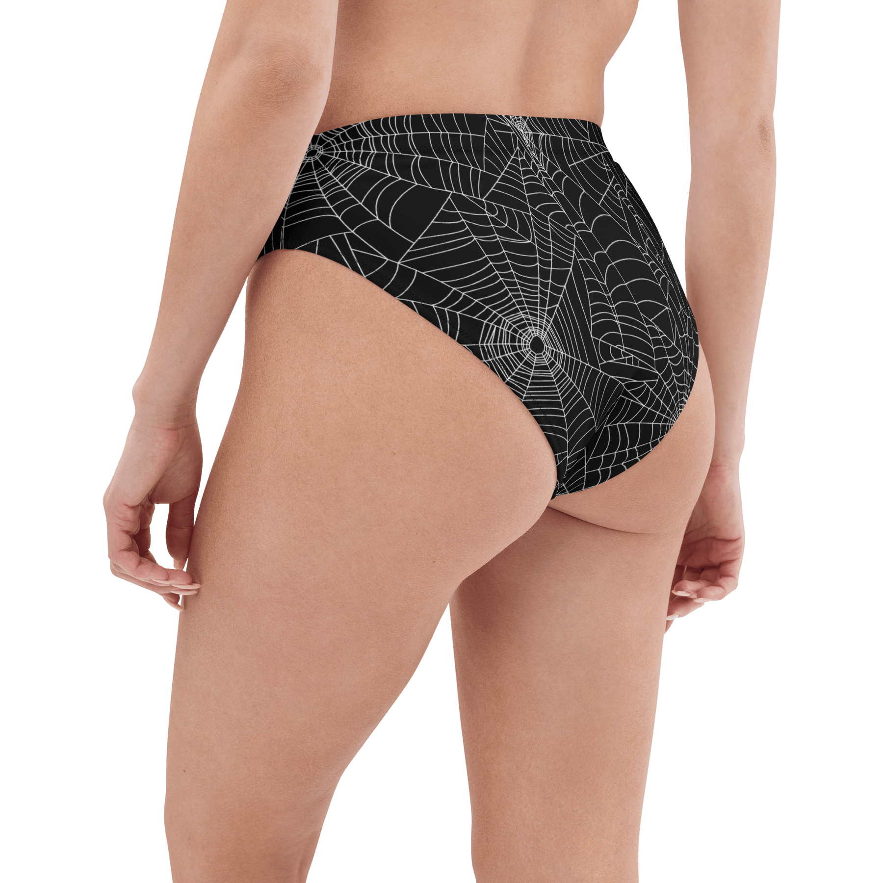 Web Weaver Sport High - Waisted Bikini Bottom - Goth Cloth Co.1364698_12042