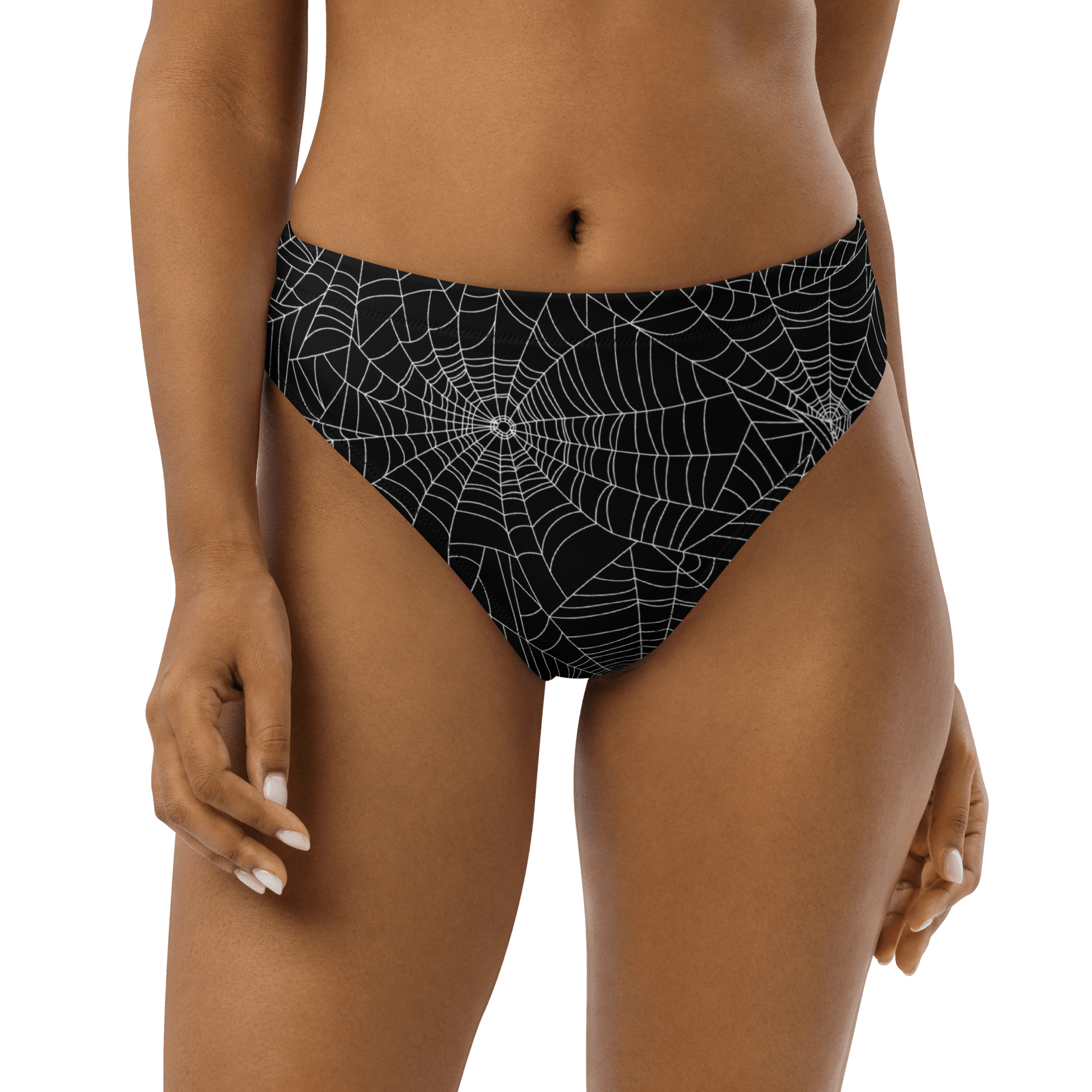 Web Weaver Sport High - Waisted Bikini Bottom - Goth Cloth Co.1364698_12042