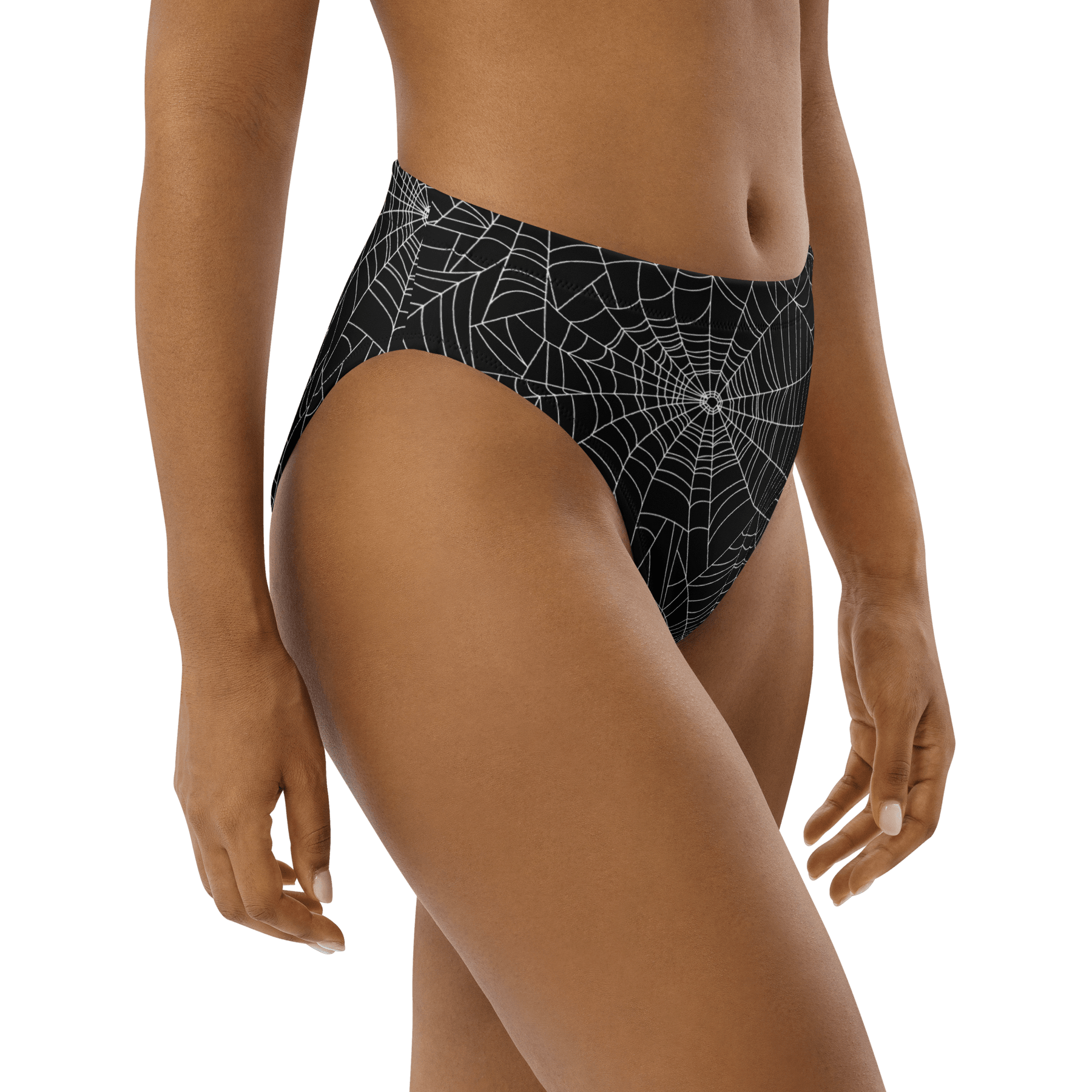 Web Weaver Sport High - Waisted Bikini Bottom - Goth Cloth Co.1364698_12042