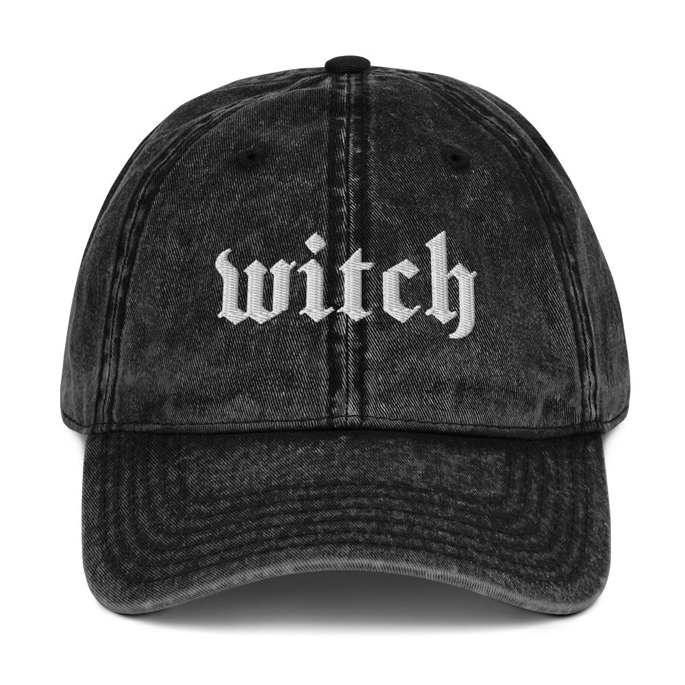 Witch Vintage Acid Wash Dad Cap - Goth Cloth Co.3084357_9791