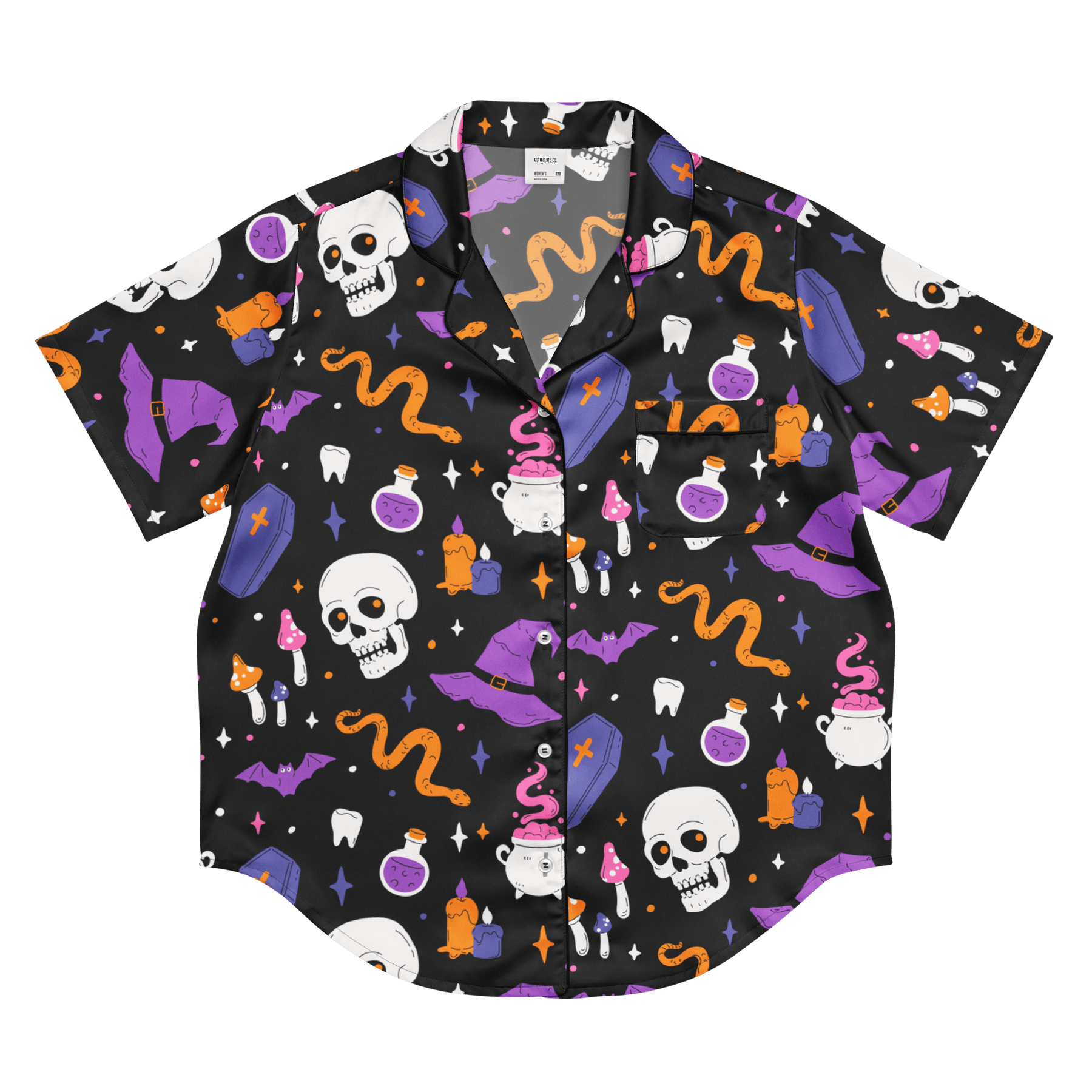 Witch's Whimsy Silky Pajama Top - Goth Cloth Co.1477404_20964