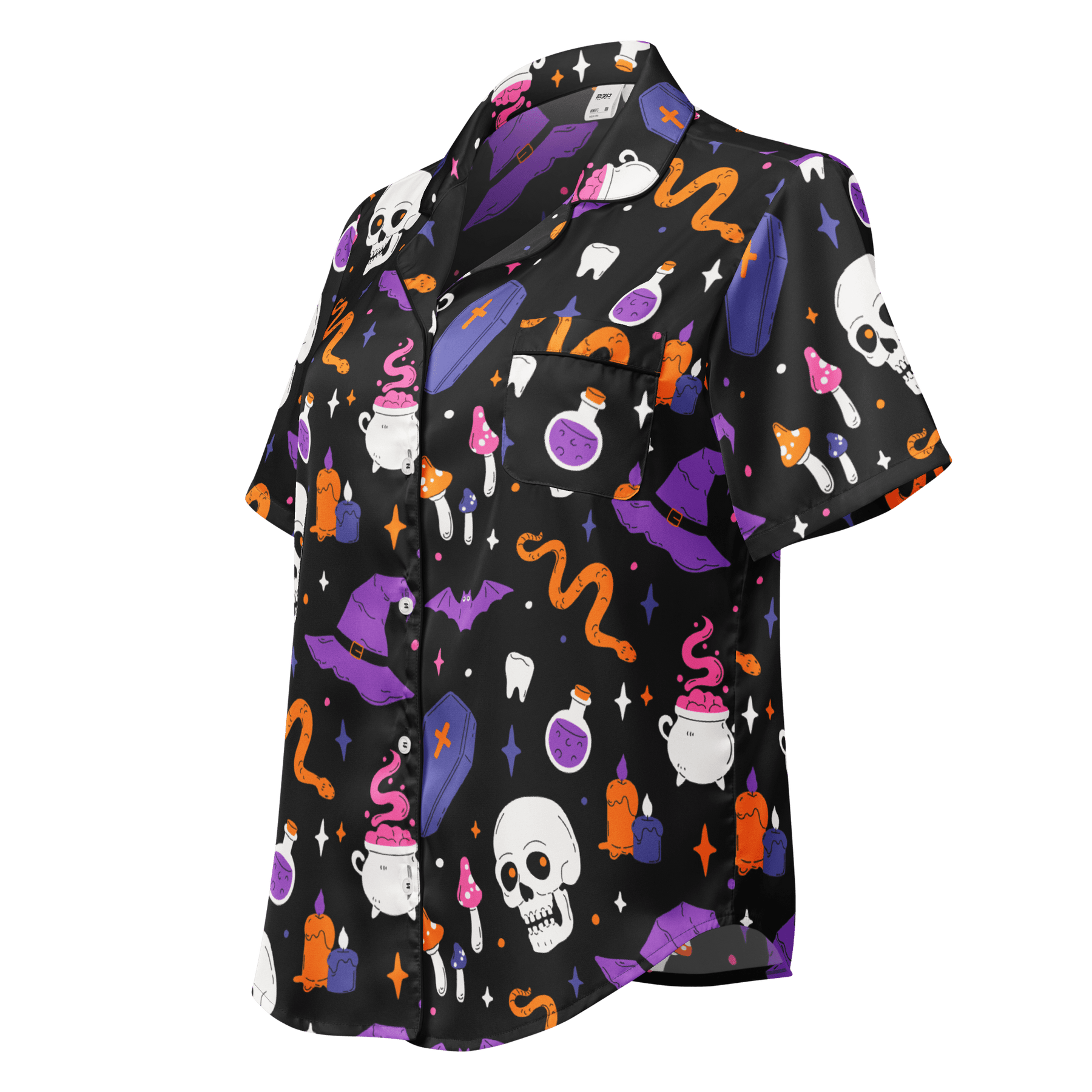 Witch's Whimsy Silky Pajama Top - Goth Cloth Co.1477404_20964