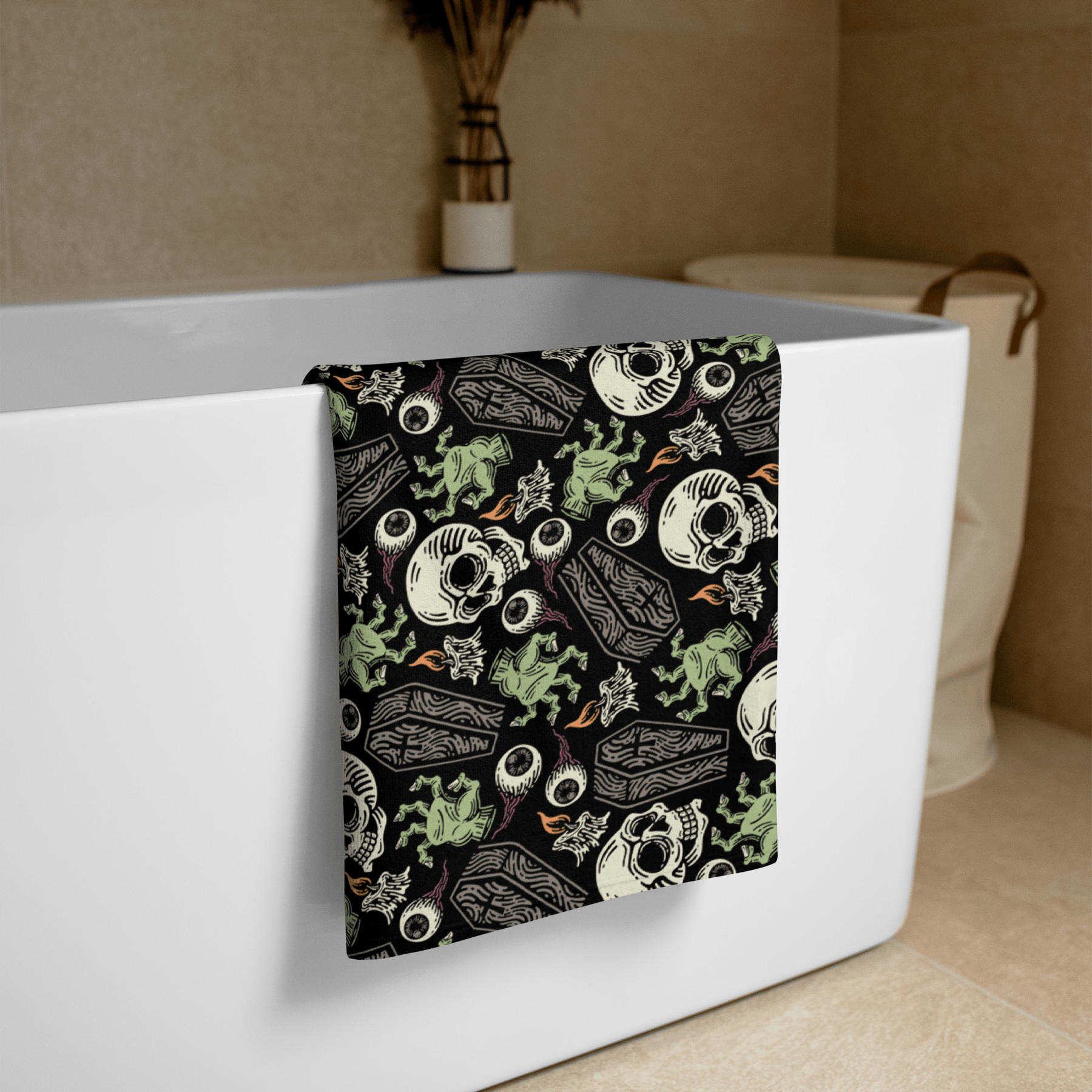 Zombabe Beach Towel - Goth Cloth Co.3259885_8874