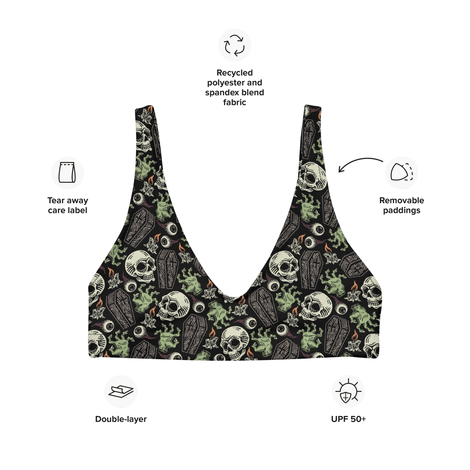 Zombabe Sport Bikini Top - Goth Cloth Co.3571562_12035