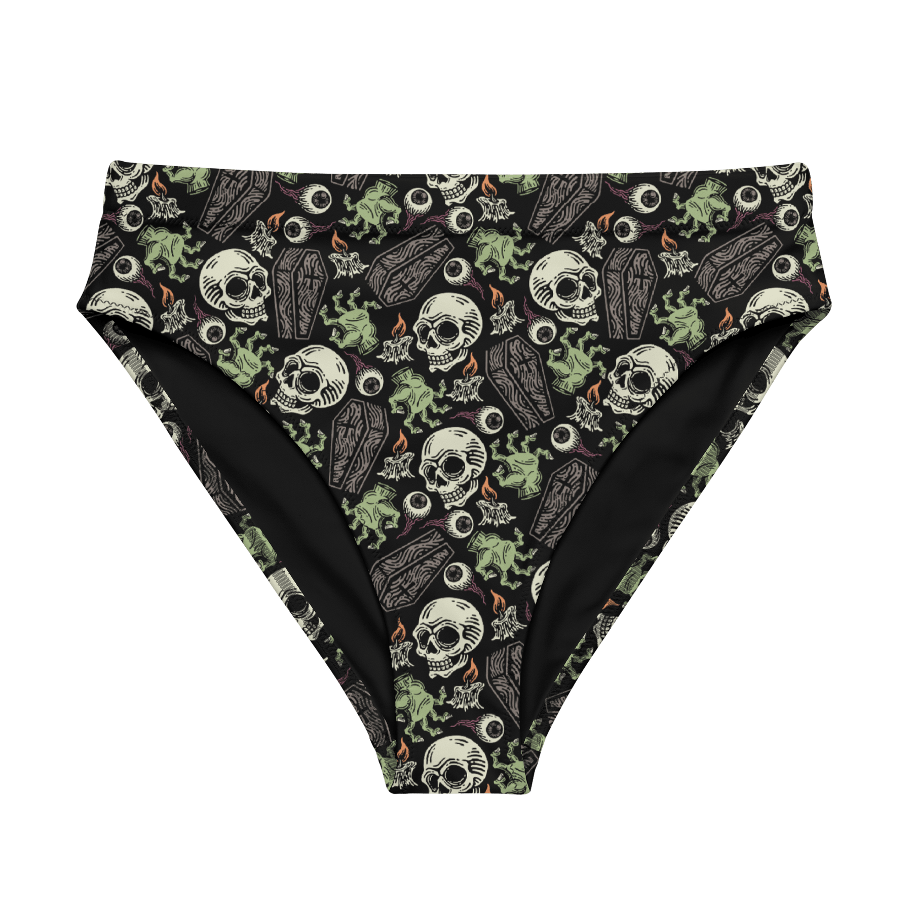 Zombabe Sport High - Waisted Bikini Bottoms - Goth Cloth Co.2135180_12042