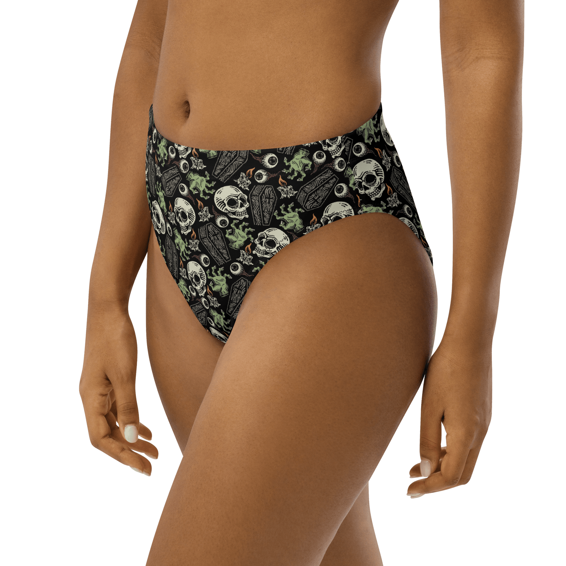 Zombabe Sport High - Waisted Bikini Bottoms - Goth Cloth Co.2135180_12042