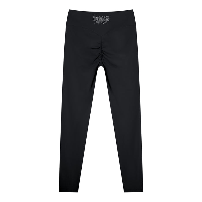 Lover Metal Font High Waisted Ankle Leggings
