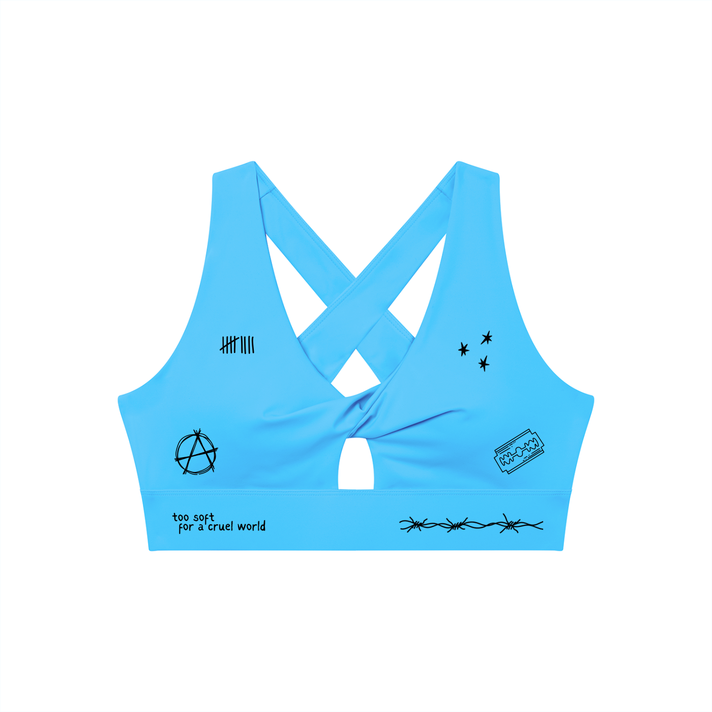 Mental Notes Twist Front Sports Bra
