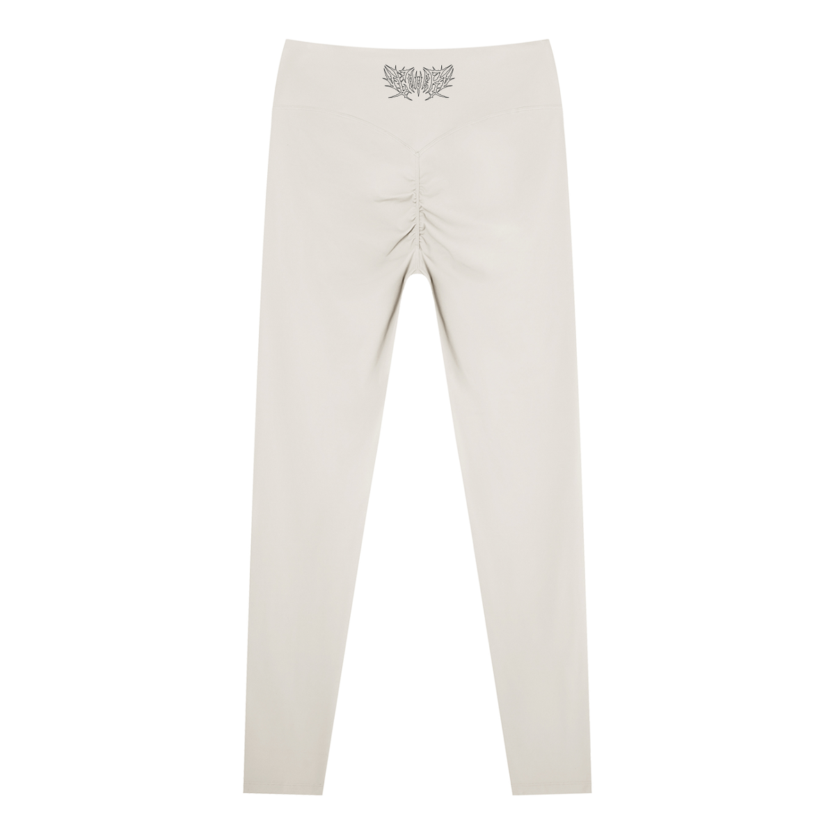 Lover Metal Font High Waisted Ankle Leggings