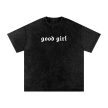 Good Girl Acid Washed Oversized Tee