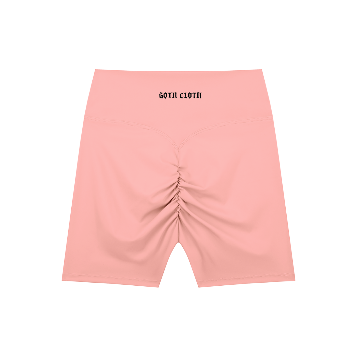 Thorned High-Waisted Scrunched Yoga Shorts