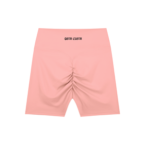 Thorned High-Waisted Scrunched Yoga Shorts