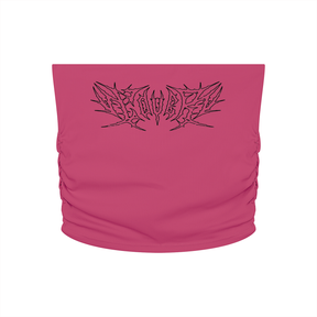 Lover Metal Font Cropped Yoga Tube Top