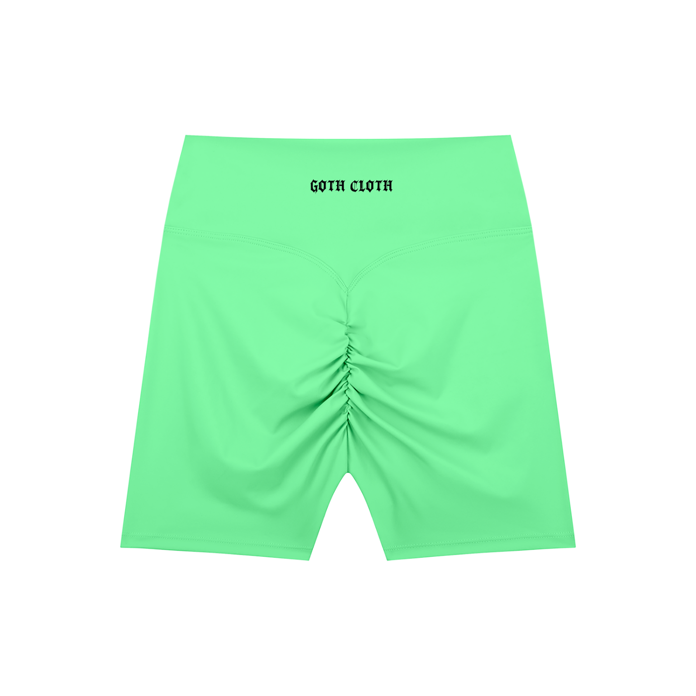 Thorned High-Waisted Scrunched Yoga Shorts