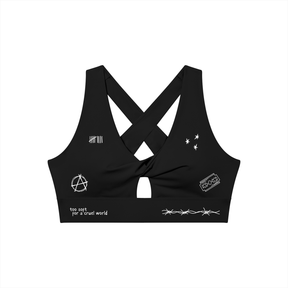 Mental Notes Twist Front Sports Bra