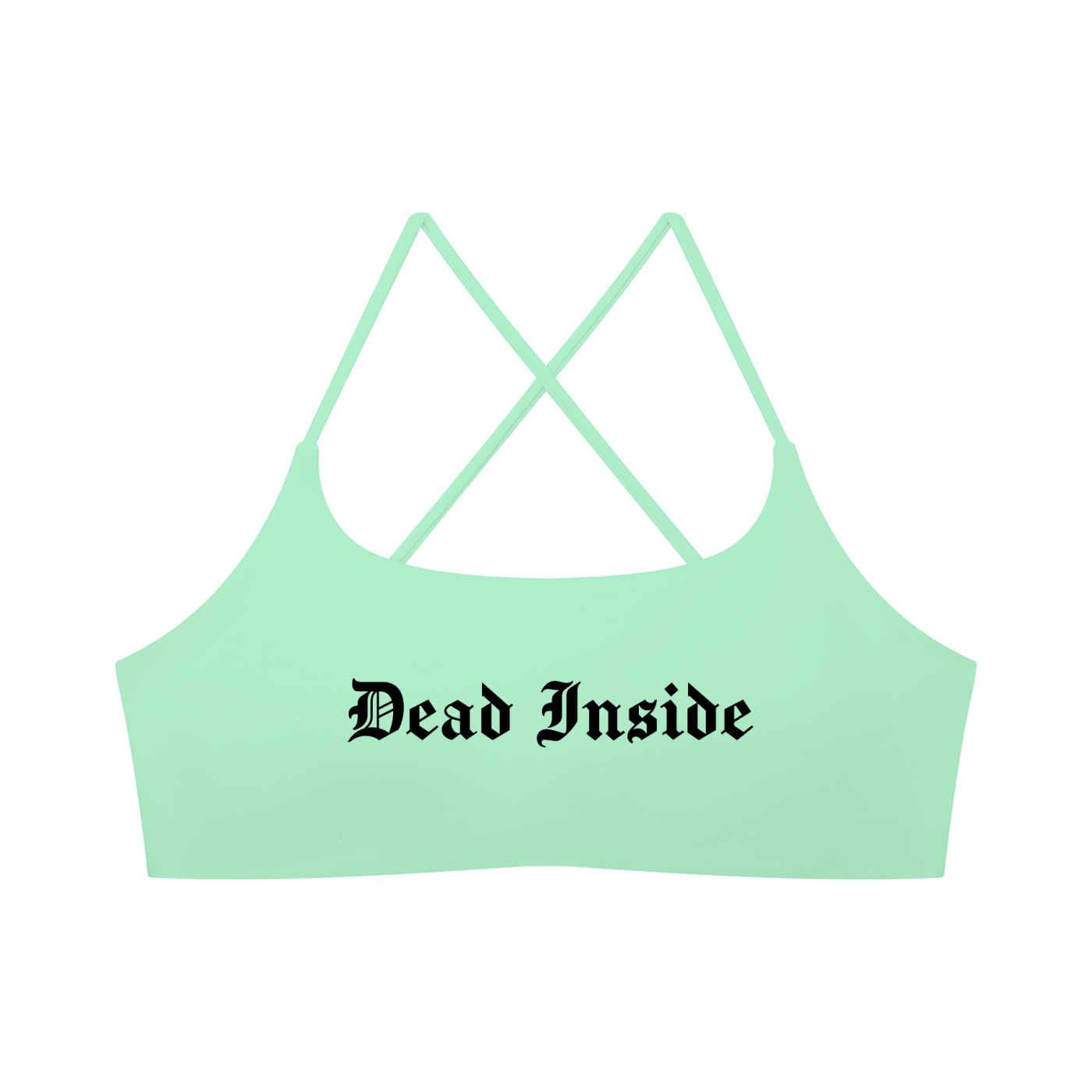 Dead Inside Women's Cross Strap Sports Bra