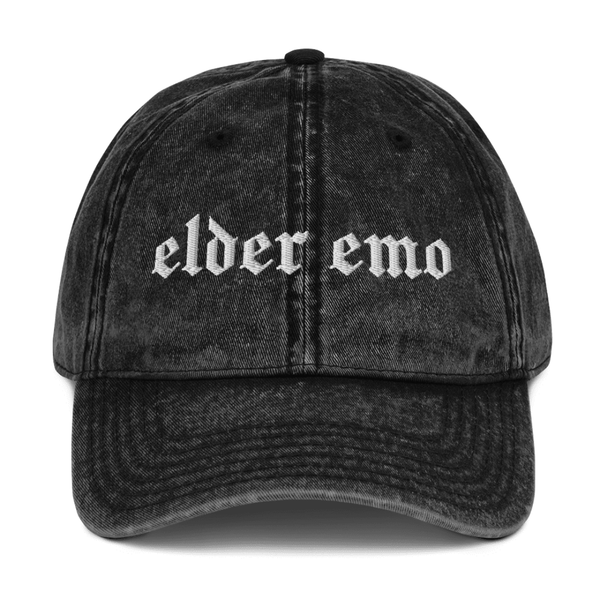 Elder Emo Vintage Acid Wash Dad Cap
