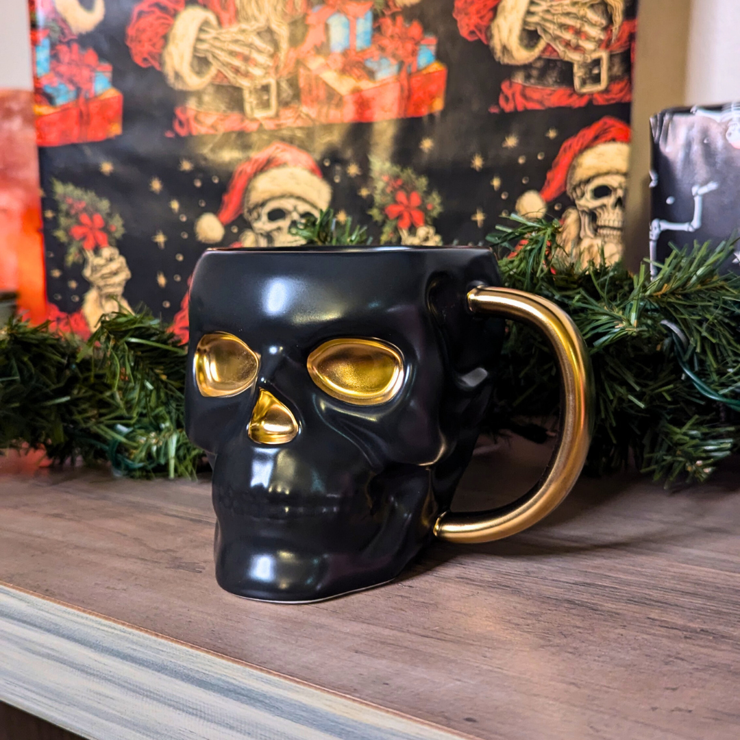 Black Skull Mug