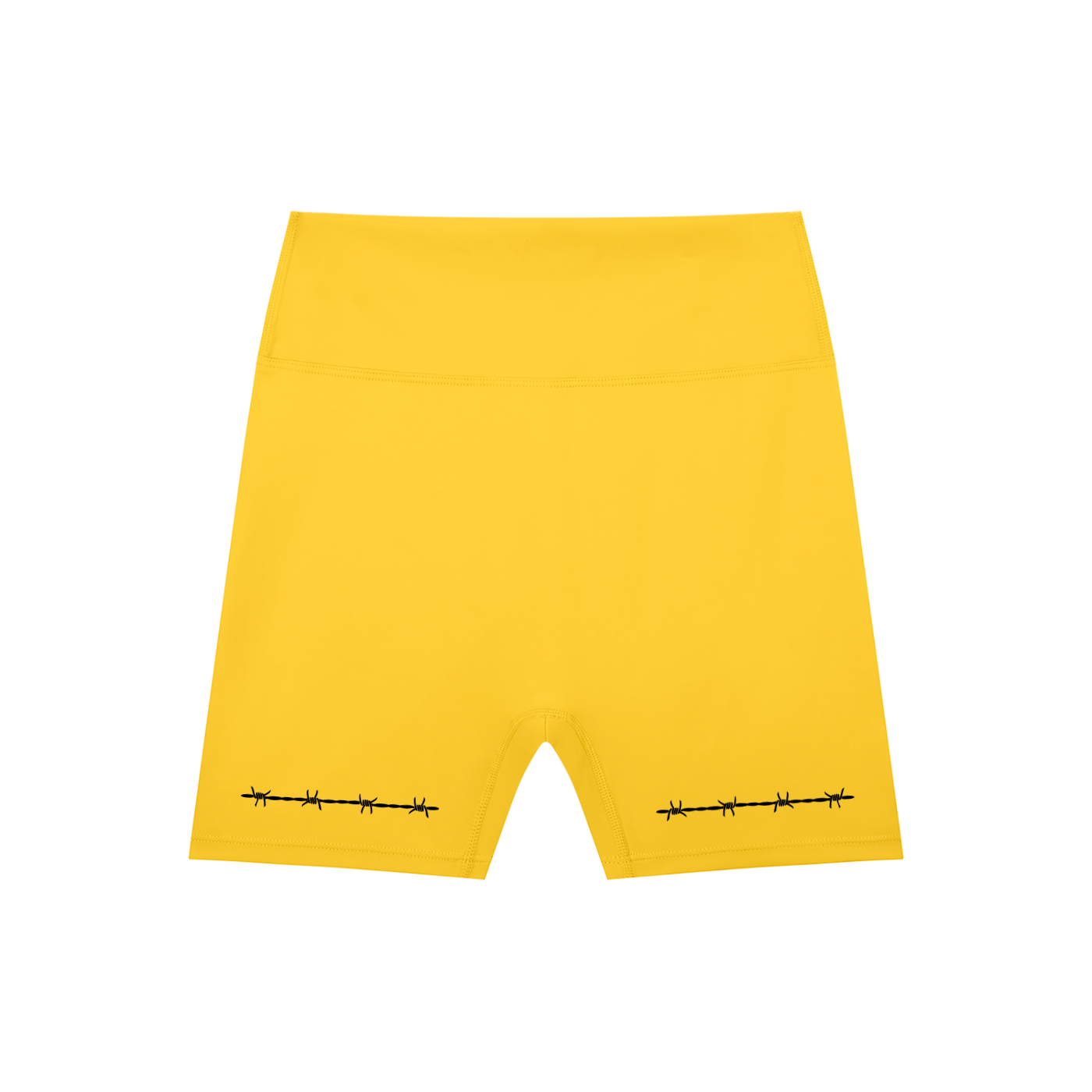 Barbed Wire High-Waisted Scrunch Yoga Shorts